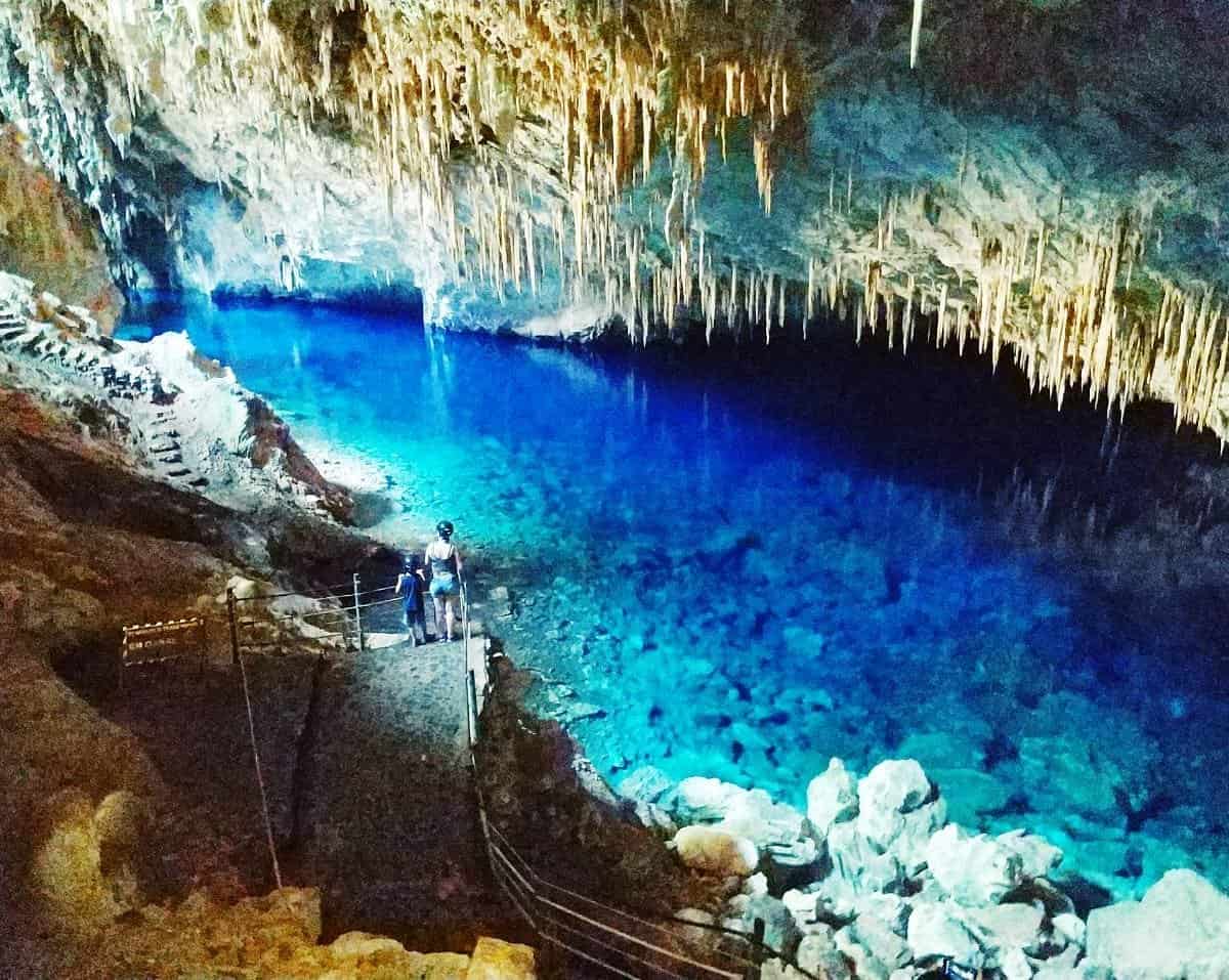 cueva del lago azul